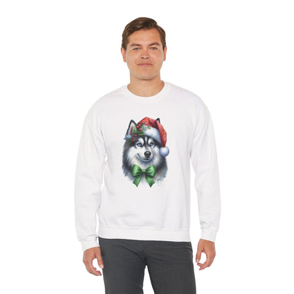Husky Santa Sweatshirt | Festive Christmas Dog Sweater
