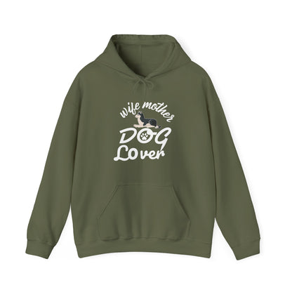 Wife Mother Dog Lover Hoodie | Woman's Dog Mom Life
