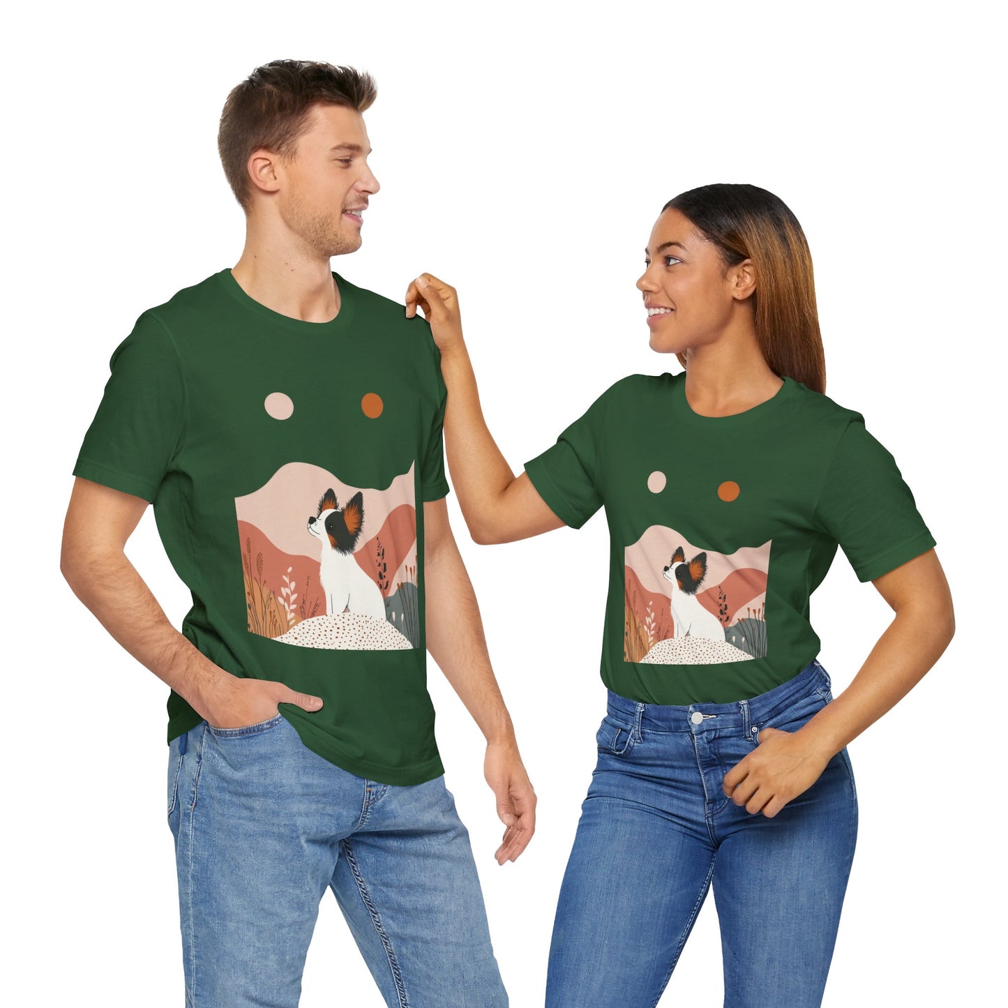 Papillon Spirit – Unisex Artistic Dog T-Shirt