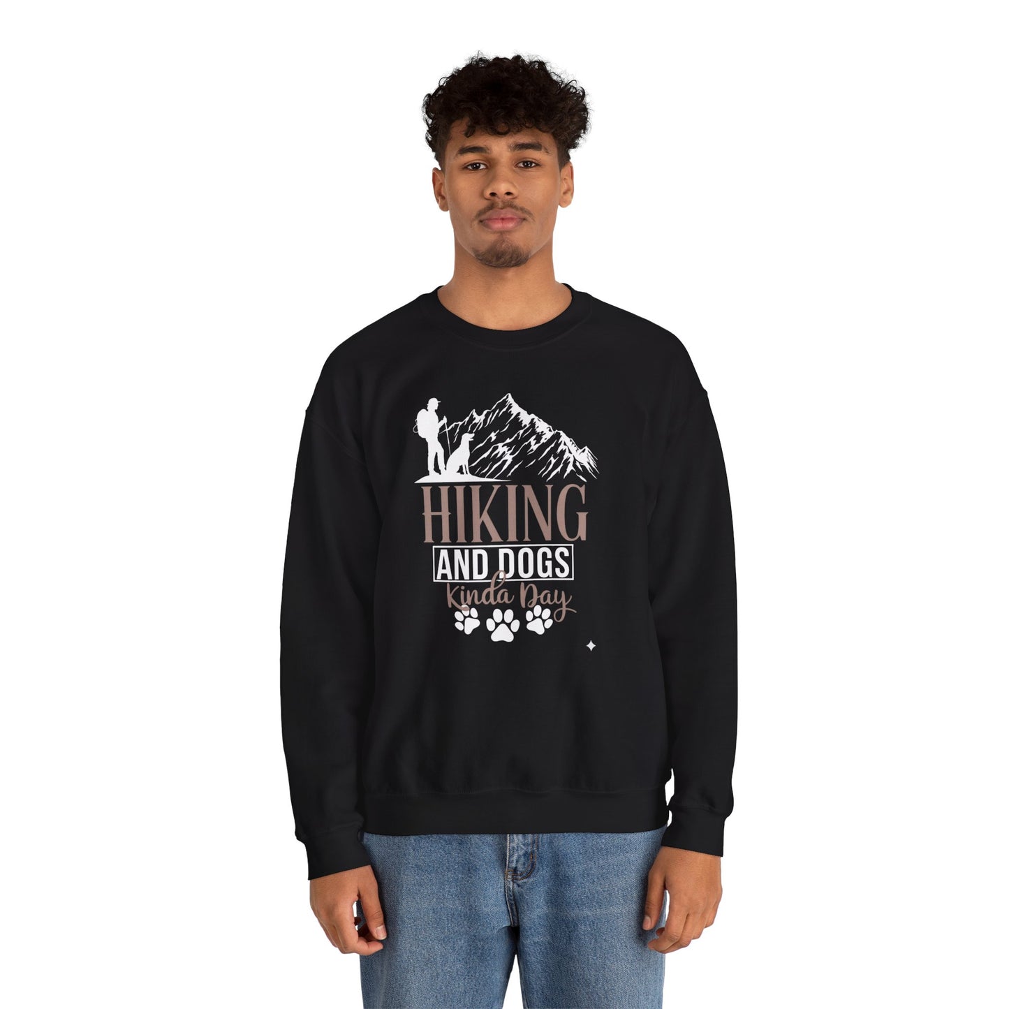 Hiking and Dogs Kinda Day Unisex Sweatshirt