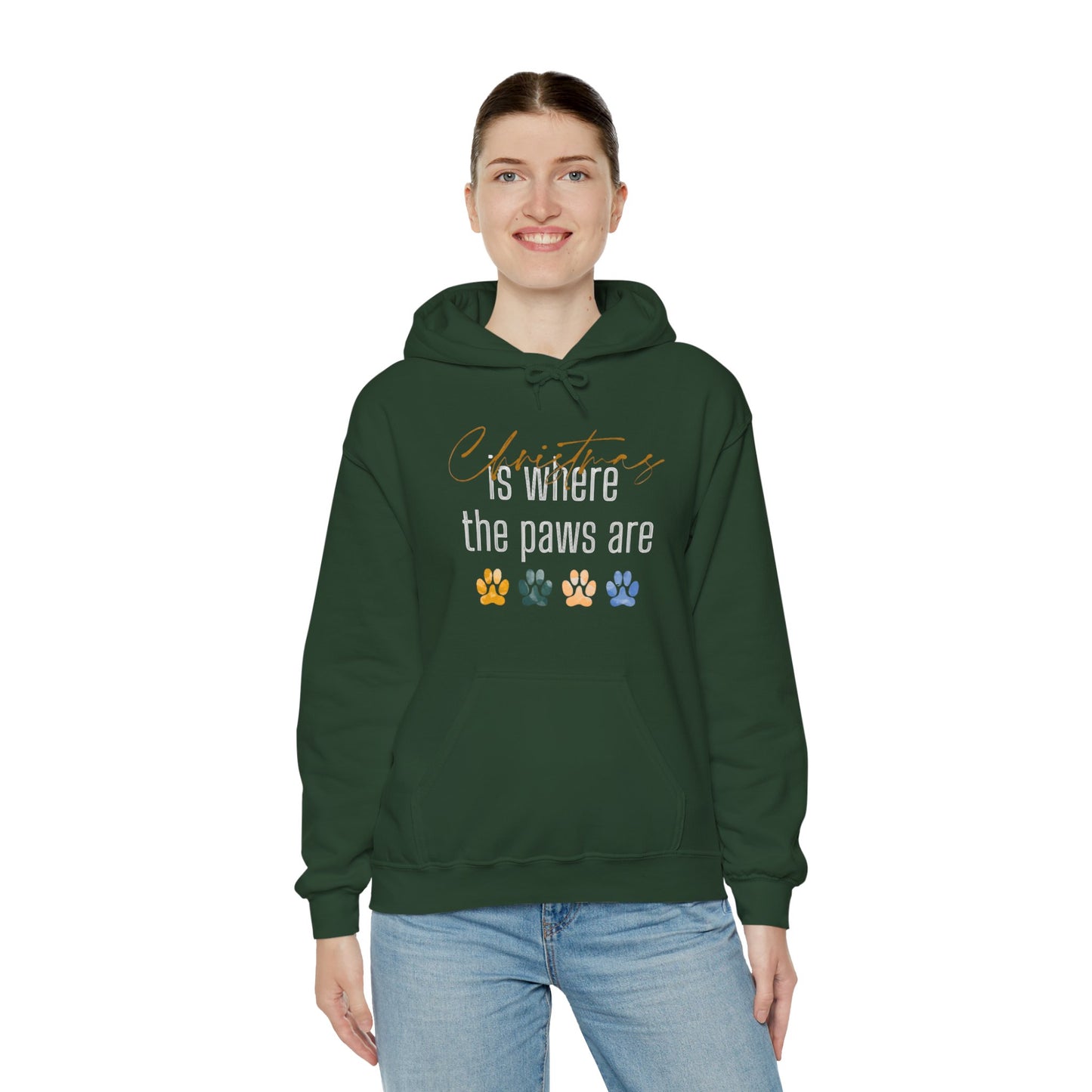 Christmas Is Where The Paws Are Hoodie