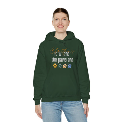Christmas Is Where The Paws Are Hoodie