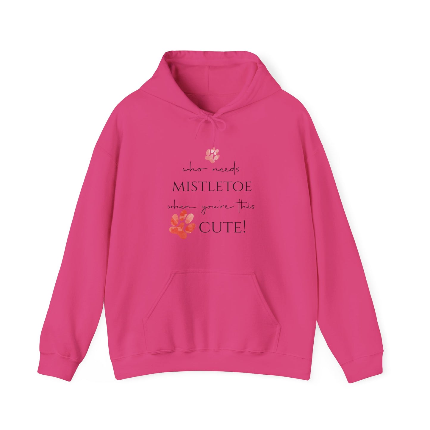 Cute & Cozy Paw Print Holiday Hoodie