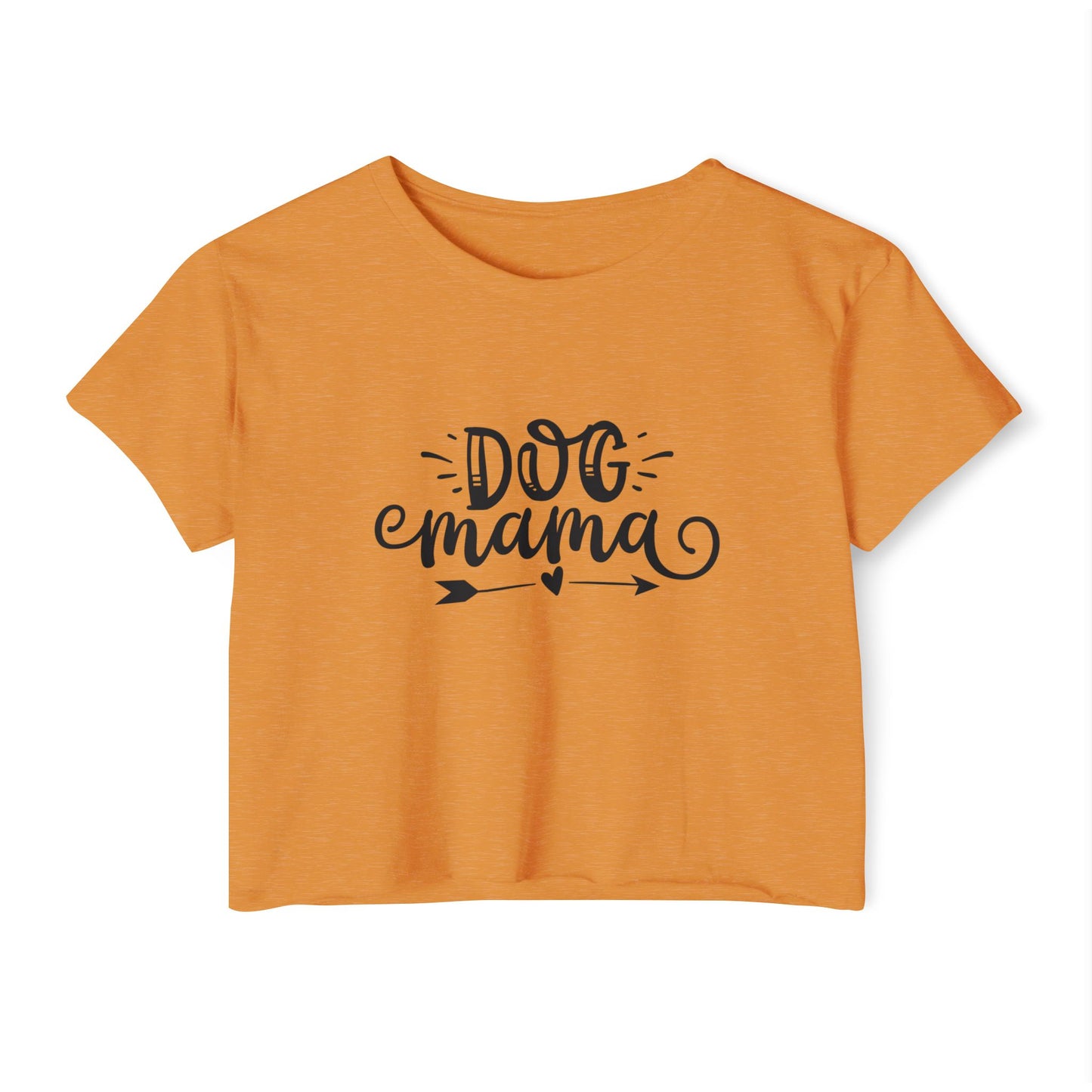Dog Mama Crop Top – Cute Pet Lover Graphic Tee