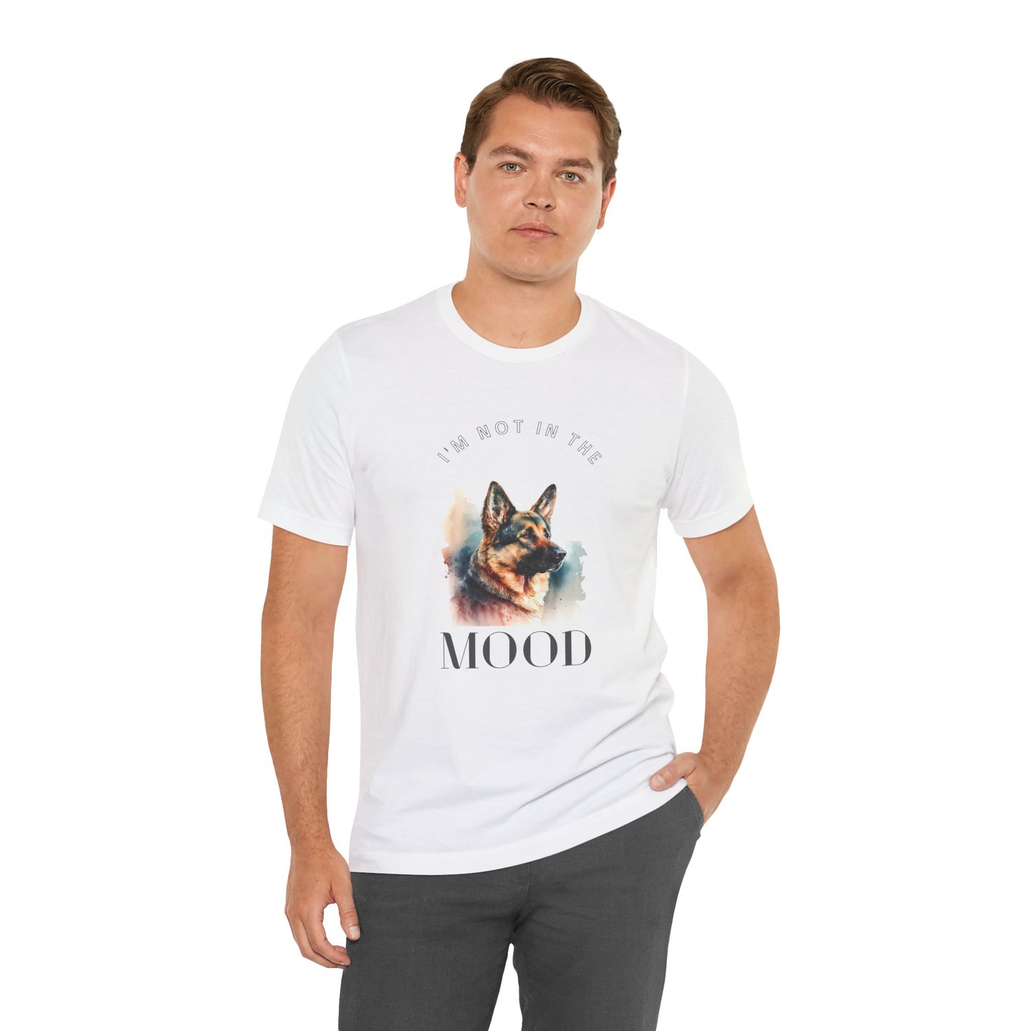 "Not in the Mood" German Shepherd Unisex T-Shirt