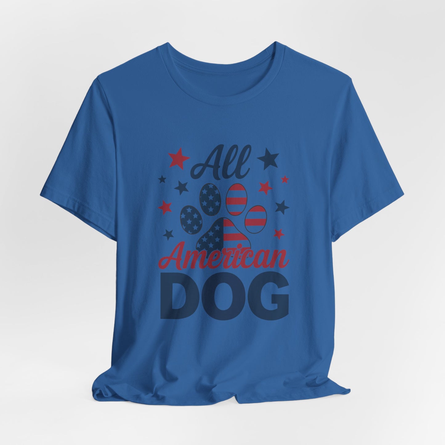 All American Dog Tee – Patriotic Paw Pride