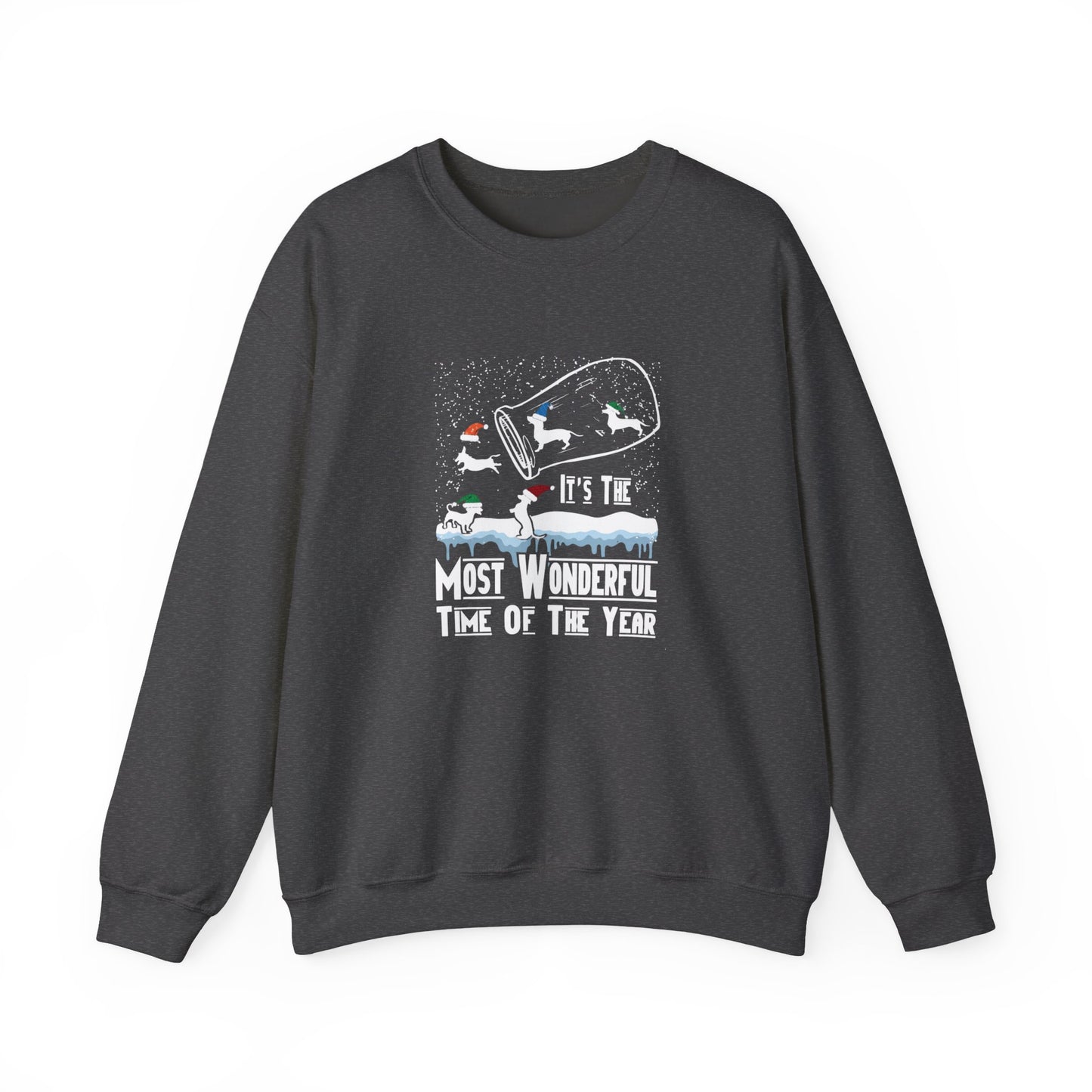 Dachshund Snow Globe Sweatshirt | Wonderful Wiener Time