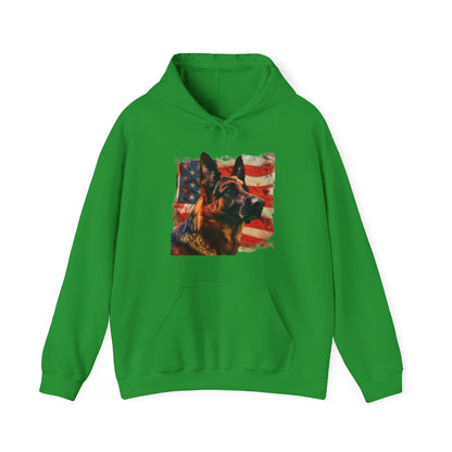 German Shepherd Patriotic Unisex Hoodie
