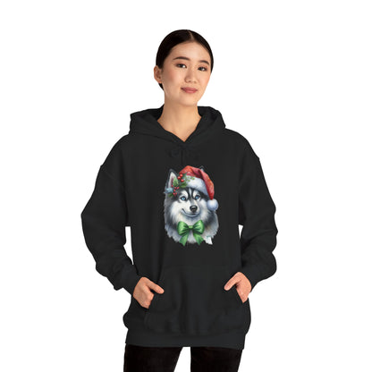 Husky Santa Hoodie | Festive Christmas Dog Sweater