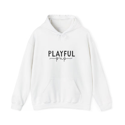 Playful Pup Unisex Hoodie | Minimalist Aesthetic Dog Gift