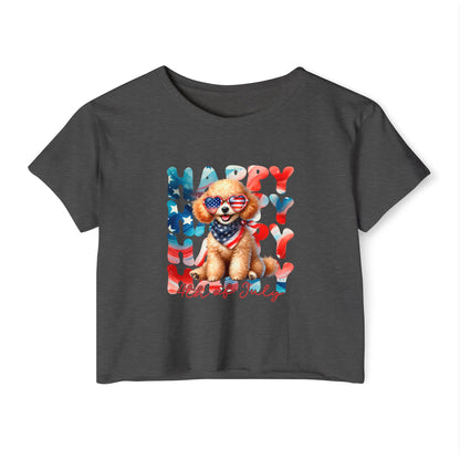 Happy 4th of July Dog Crop Top – Pet Lover Tee