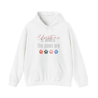 Christmas Is Where The Paws Are Hoodie