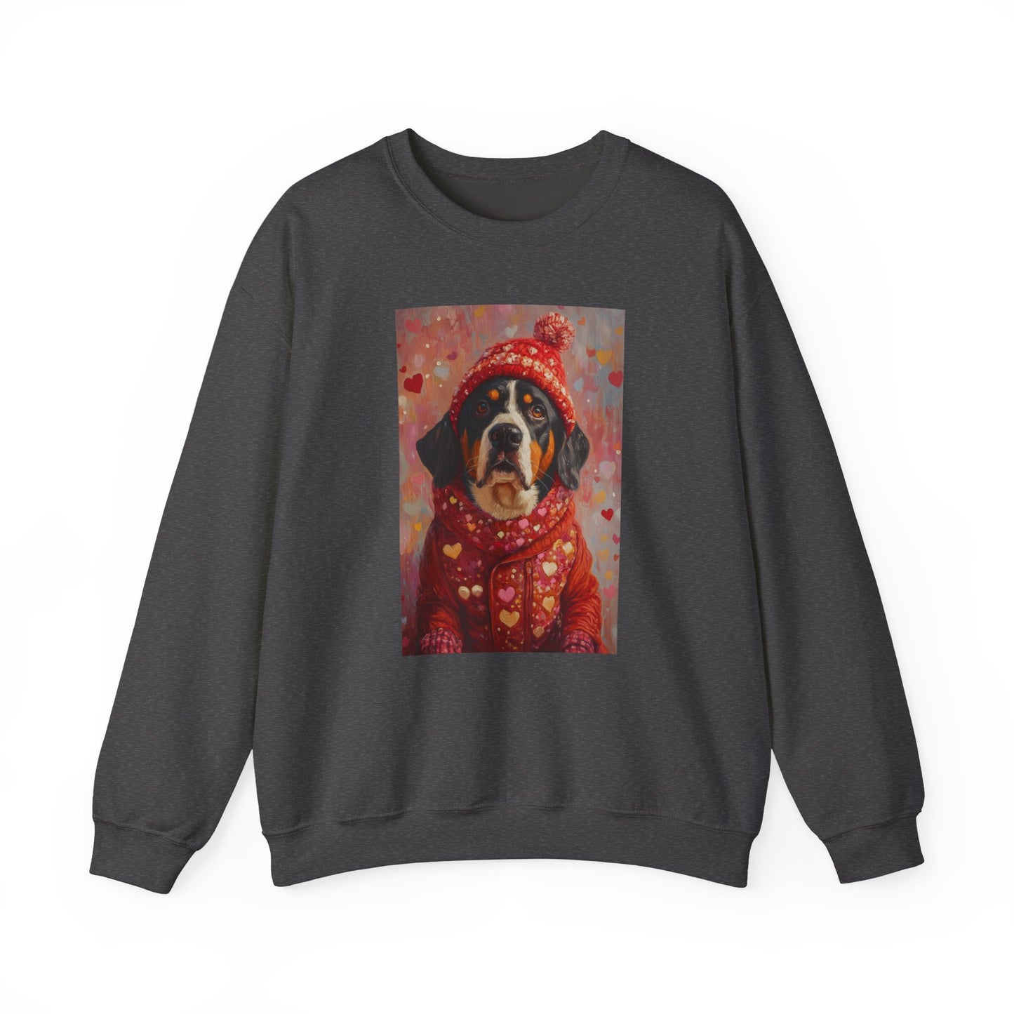 Bernese Love Sweatshirt | Valentine's Dog Sweater Art