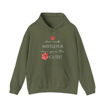Cute & Cozy Paw Print Holiday Hoodie