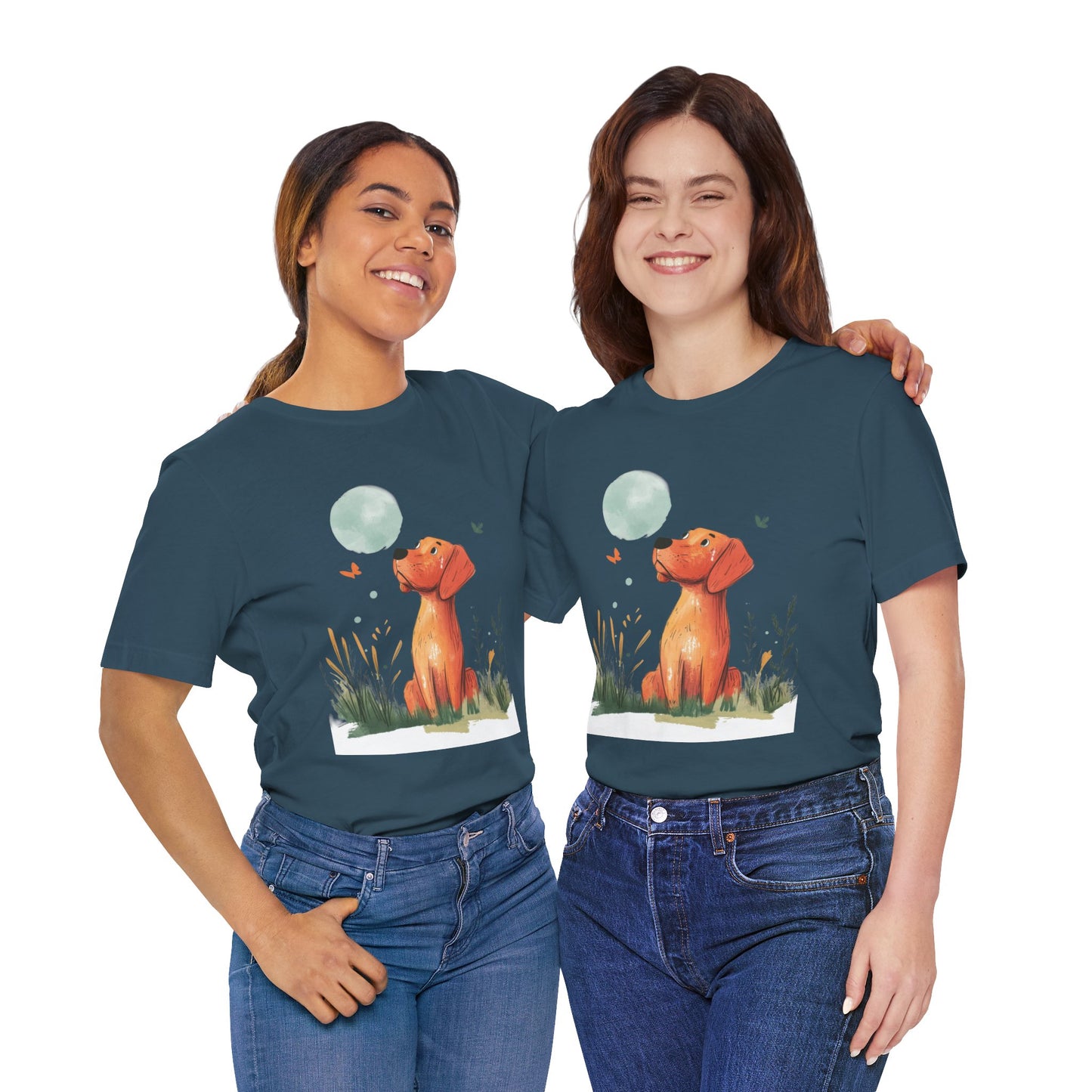 Curious Pup & Bubble Dreams – Unisex T-Shirt