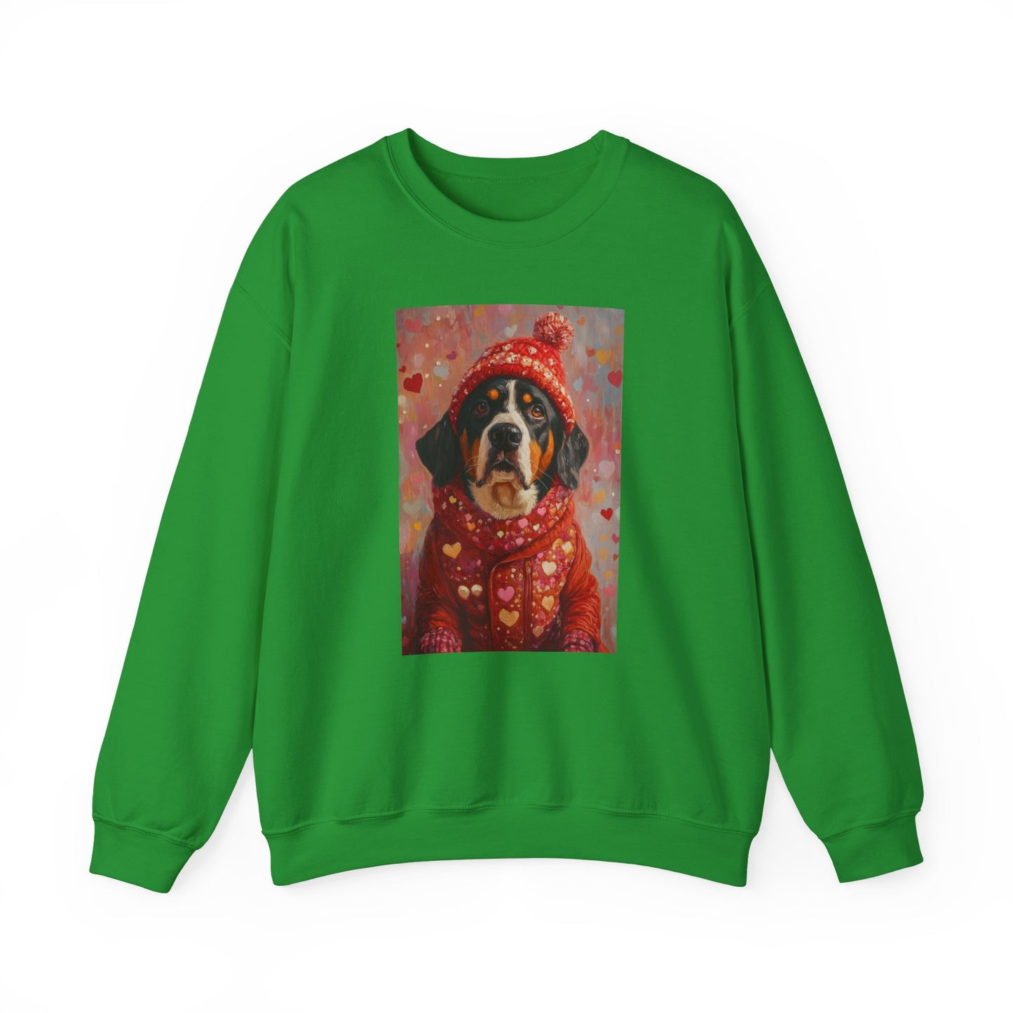 Bernese Love Sweatshirt | Valentine's Dog Sweater Art