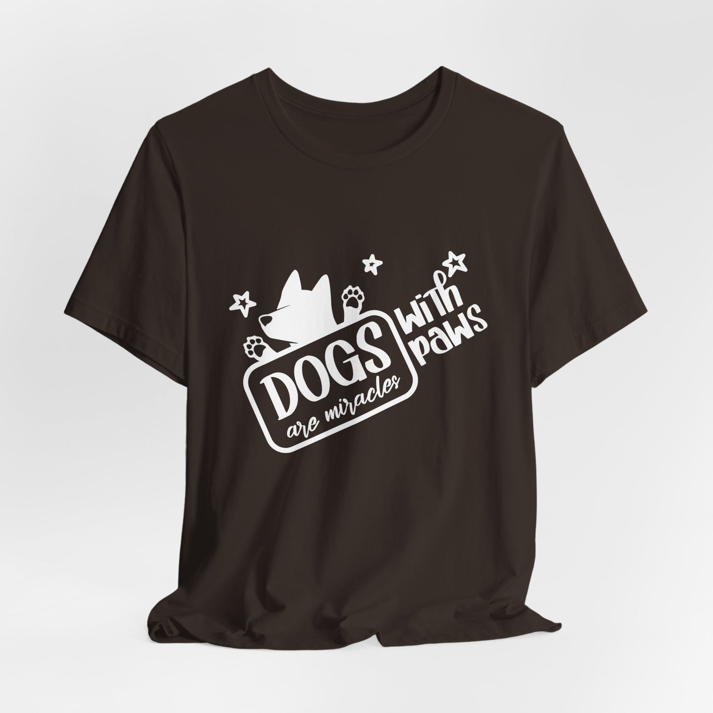 “Dogs are miracle with Paws”  Dog Lover Unisex T-Shirt
