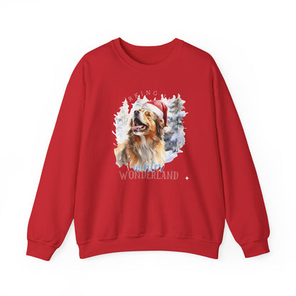 Festive Dog Winter Wonderland Unisex Sweater