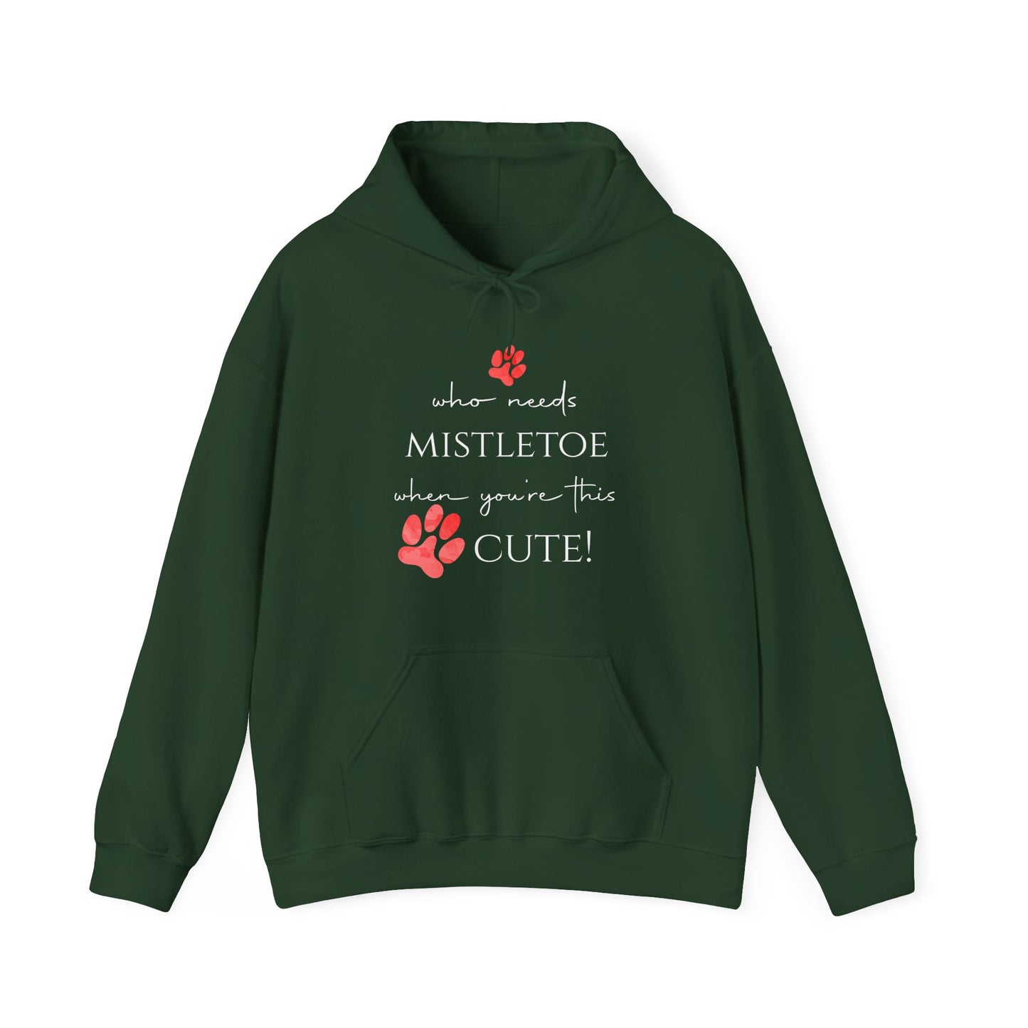 Cute & Cozy Paw Print Holiday Hoodie