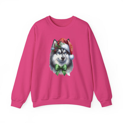 Husky Santa Sweatshirt | Festive Christmas Dog Sweater