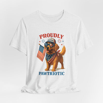 Proudly Pawtriotic Dog – Unisex Patriotic T-Shirt