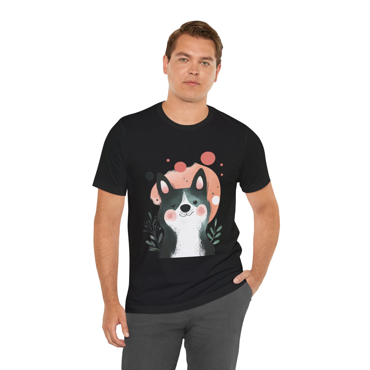 Smiling Akita Minimalist Unisex Tee