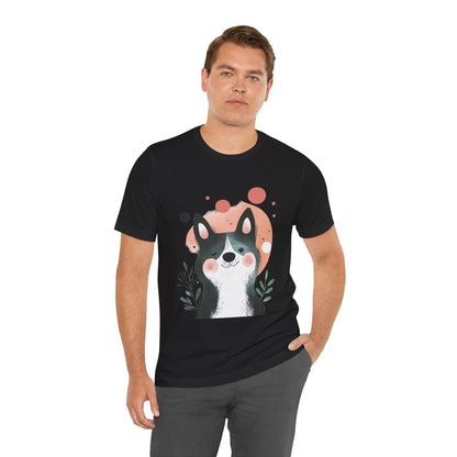 Smiling Akita Minimalist Unisex Tee