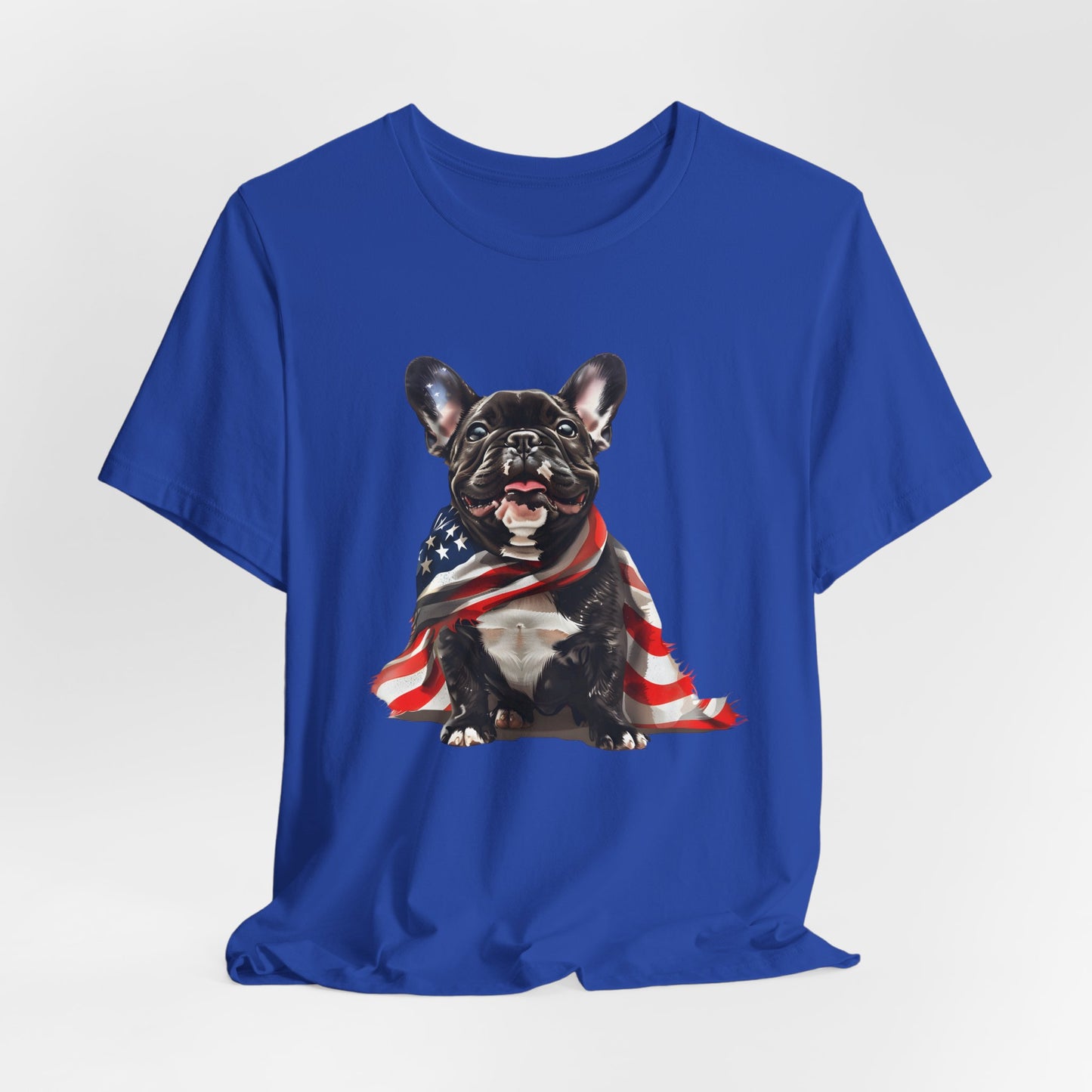 Patriotic French Bulldog Unisex T-Shirt