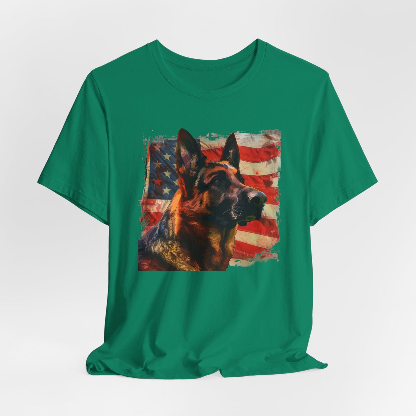 German Shepherd Patriotic Unisex T-Shirt