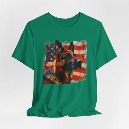 German Shepherd Patriotic Unisex T-Shirt
