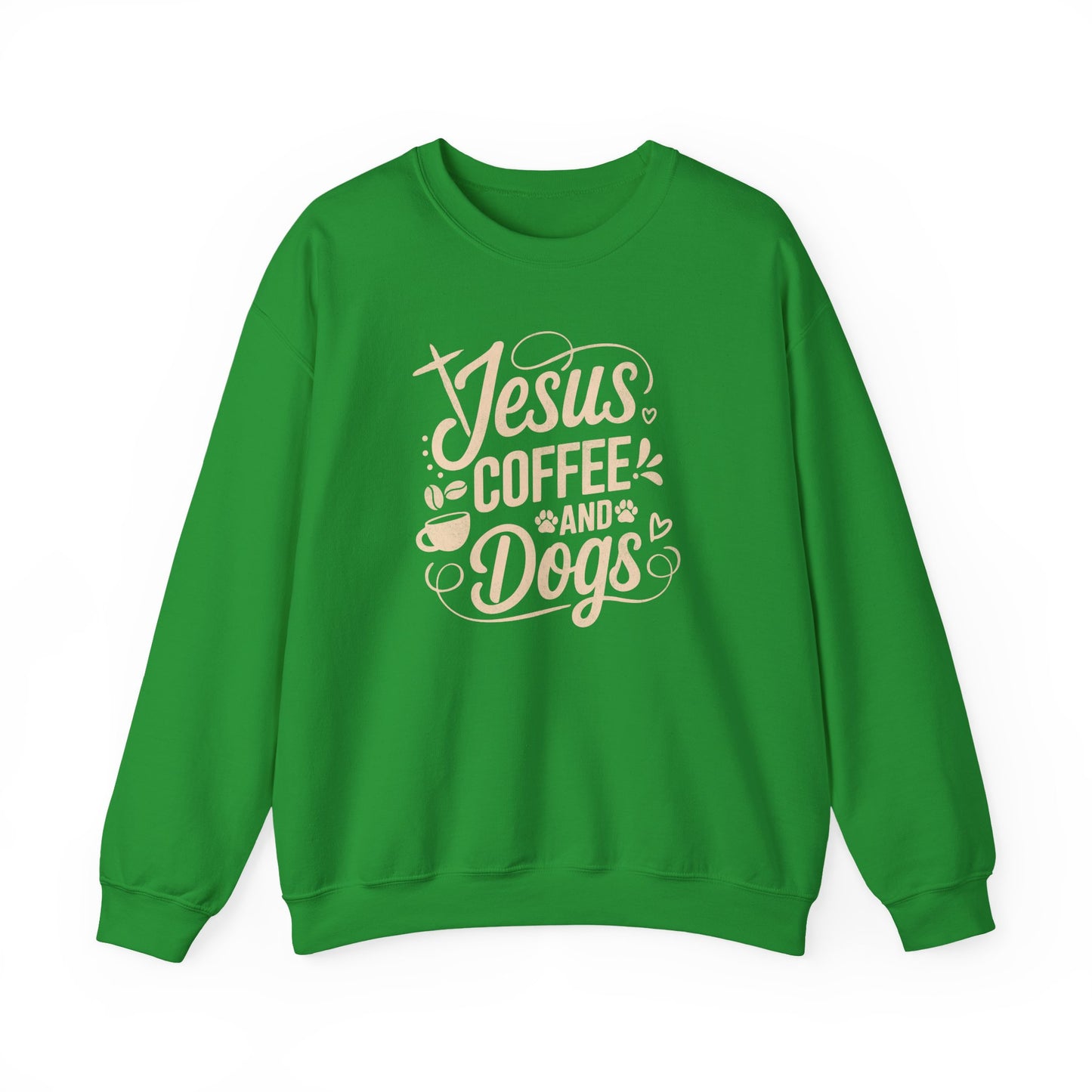 Jesus, Coffee, and Dogs Unisex Sweatshirt