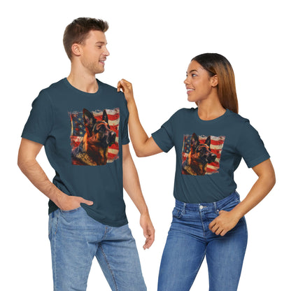 German Shepherd Patriotic Unisex T-Shirt