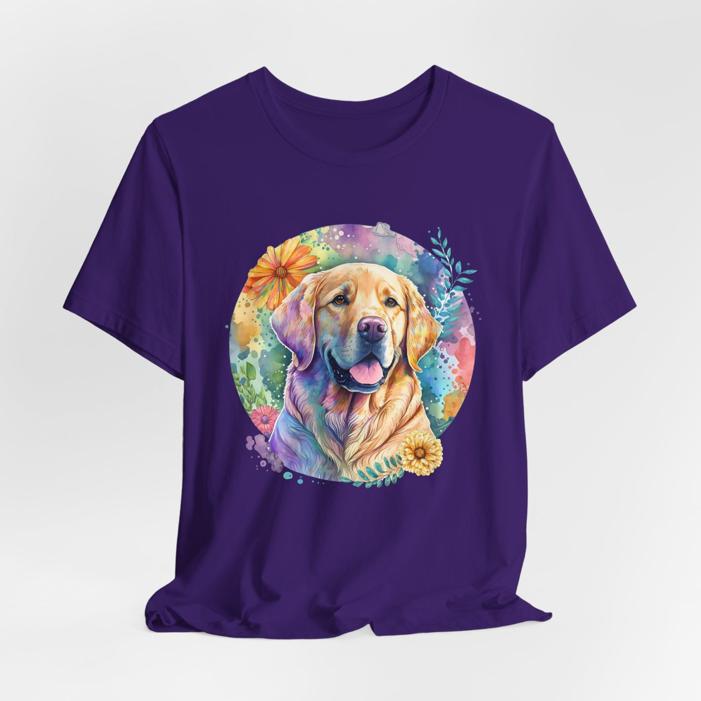 Watercolor Golden Retriever Art T-Shirt – Unisex Dog Lover Tee