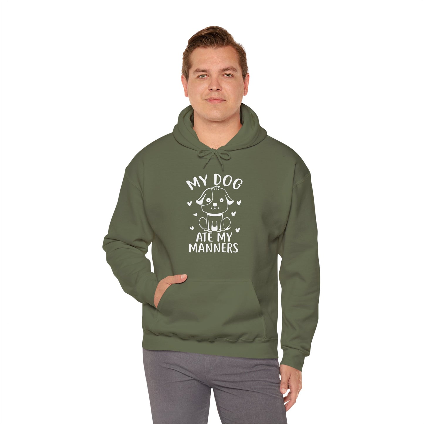 My Dog Ate My Manners - Funny Dog Lover Hoodie