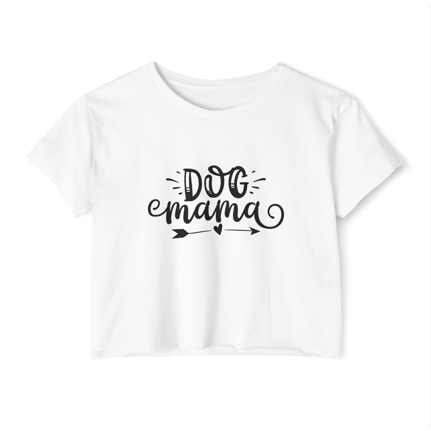 Dog Mama Crop Top – Cute Pet Lover Graphic Tee