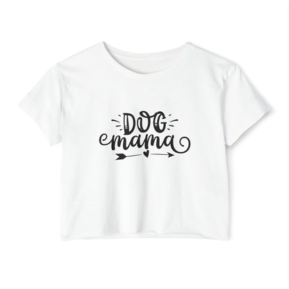 Dog Mama Crop Top – Cute Pet Lover Graphic Tee