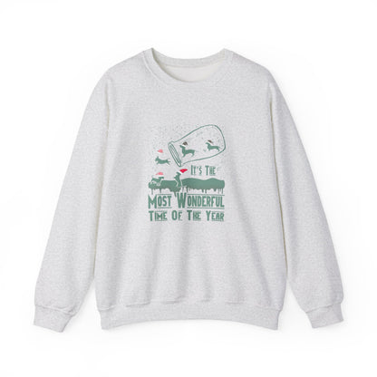 Dachshund Snow Globe Sweatshirt | Wonderful Wiener Time