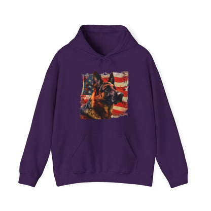 German Shepherd Patriotic Unisex Hoodie