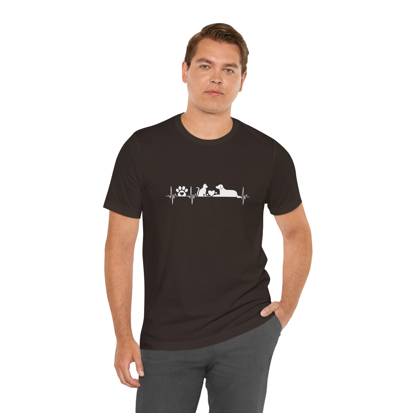 Man wearing a black t-shirt with 'Leeds General Infirmary Hospital' text on a white background
