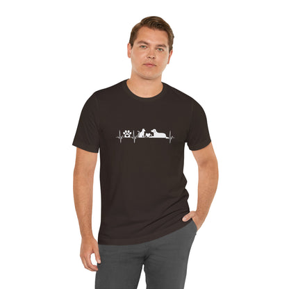 Man wearing a black t-shirt with 'Leeds General Infirmary Hospital' text on a white background