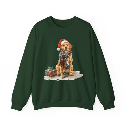 Golden Retriever Christmas Sweatshirt | Festive Dog Gift