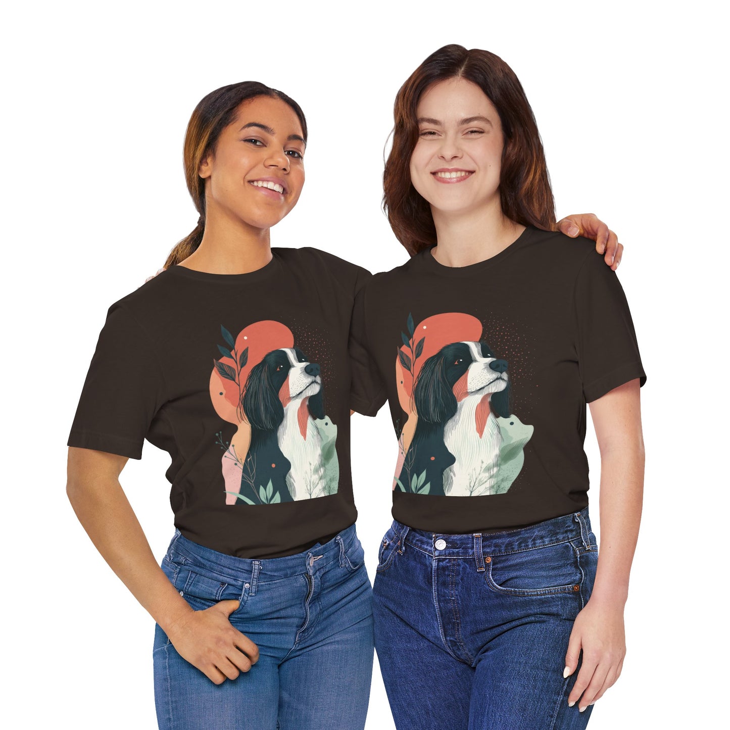 Abstract Bearded Collie Minimalist Unisex Tee