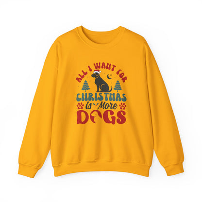 More Dogs for Christmas Sweatshirt | Funny Pet Lover Gift