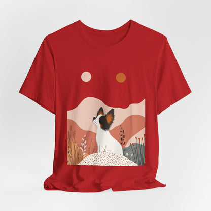 Papillon Spirit – Unisex Artistic Dog T-Shirt