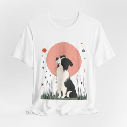 Dreamy Australian Shepherd Minimalist Unisex Tee