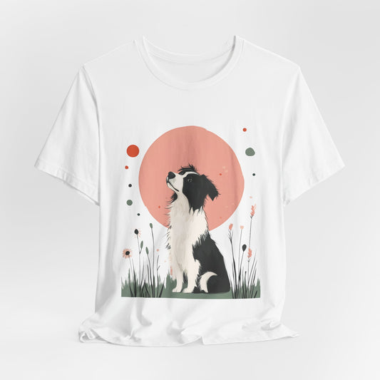 Dreamy Australian Shepherd Minimalist Unisex Tee
