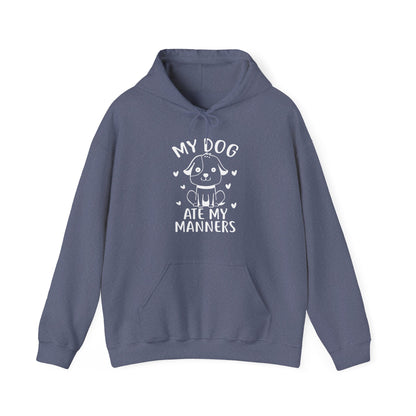 My Dog Ate My Manners - Funny Dog Lover Hoodie