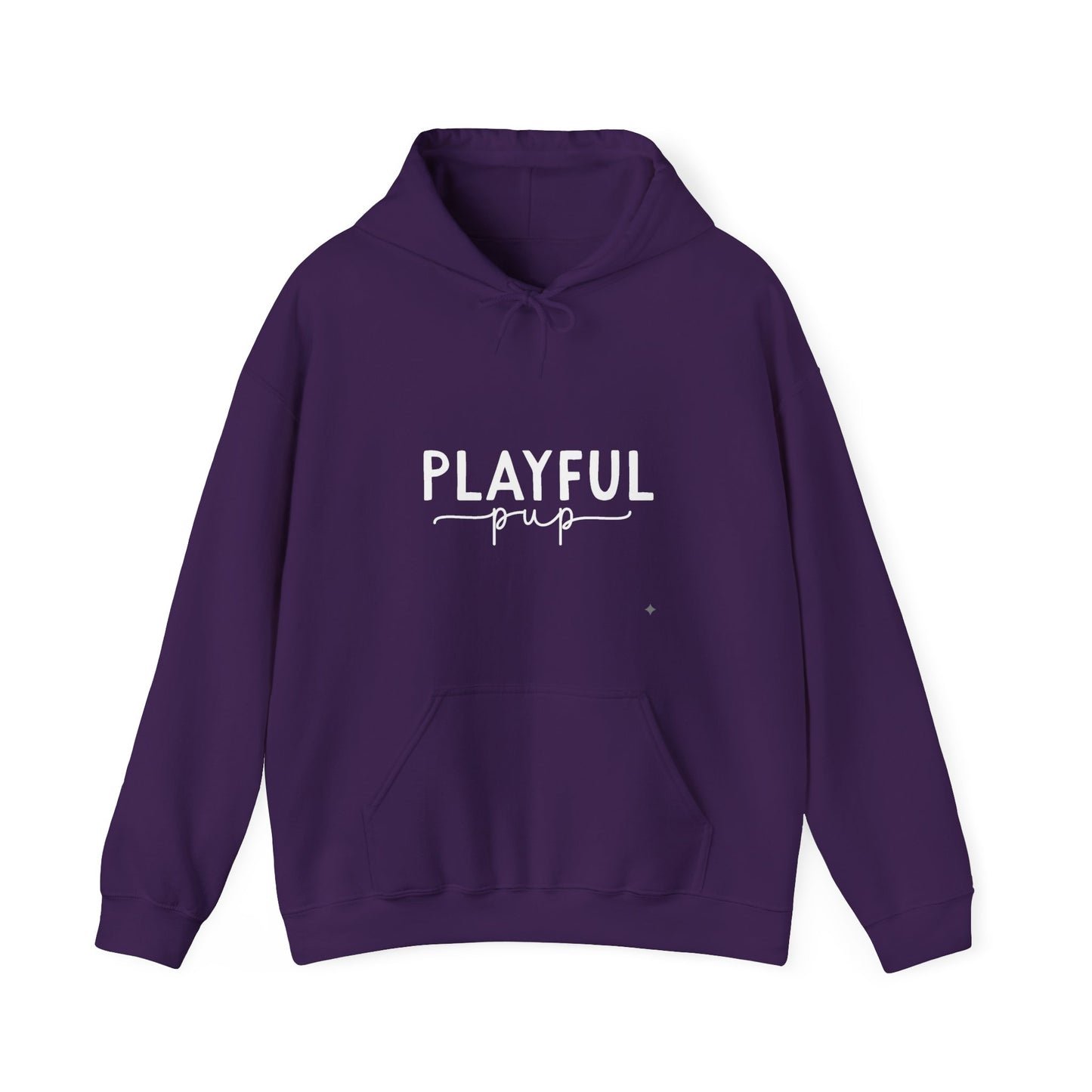 Playful Pup Unisex Hoodie | Minimalist Aesthetic Dog Gift
