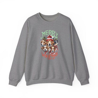 "Merry Woofmas" Dog Pack Christmas Unisex Sweatshirt