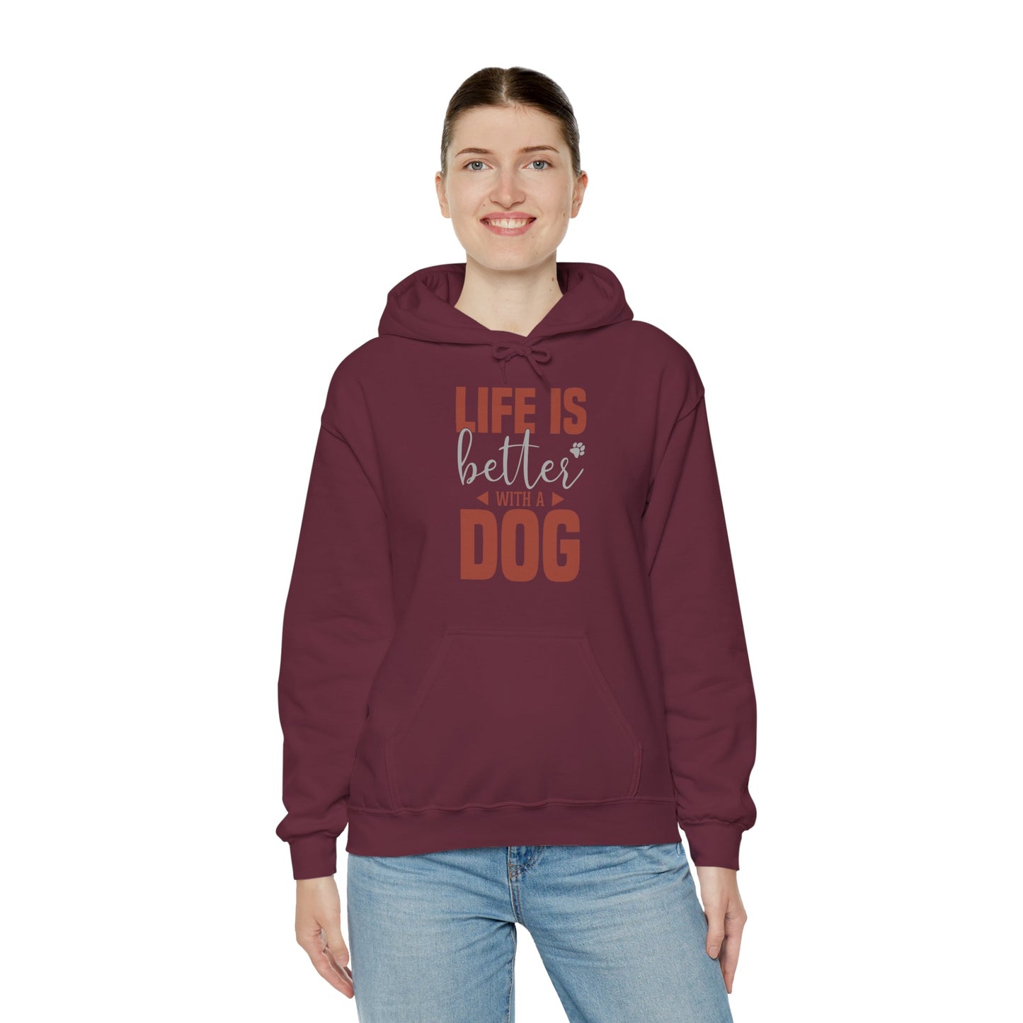 “Life Is Better With a Dog” Unisex Hoodie